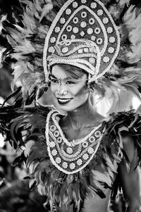 Woman wearing costume during carnival