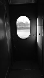 View of sky through window