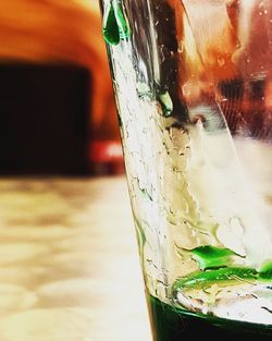 Close-up of drink on table