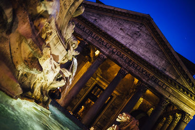 Low angle view of statue