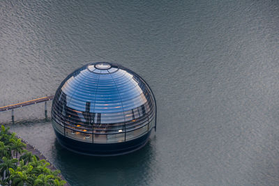 High angle view of building