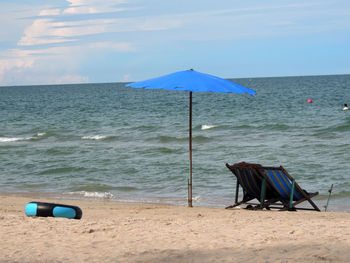 Blue sky in the beach