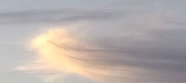 Low angle view of sky during sunset