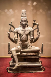 Low angle view of buddha statue