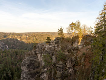 Scenic view of land against sky