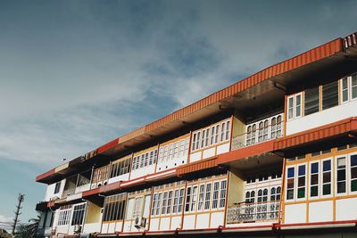 Low angle view of building against sky