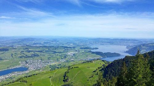 Aerial view of landscape