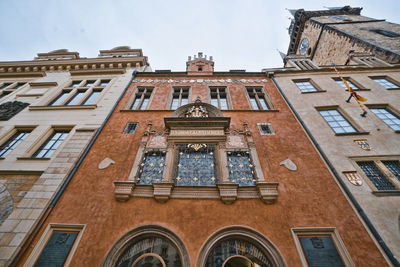 Low angle view of building against sky