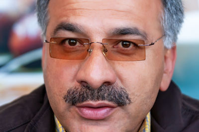 Close-up portrait of man