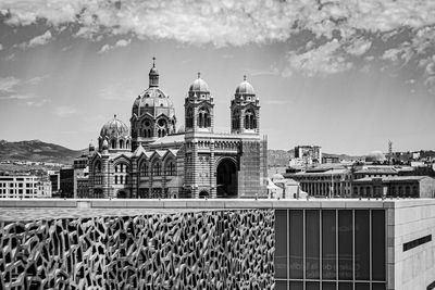 Cathedral against sky in city