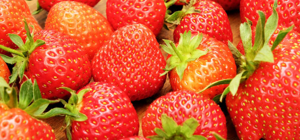 Full frame shot of strawberries