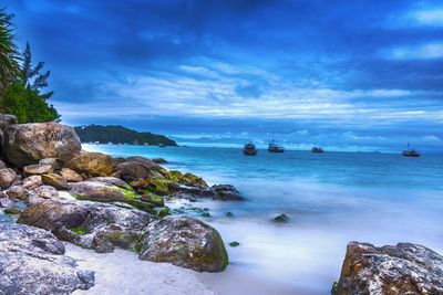 Scenic view of sea against sky