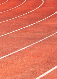 Full frame shot of running track