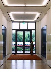 Woman standing on floor