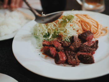 Close-up of food in plate