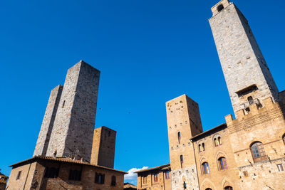 Ancient buildings on the main square , city of san gimignano, tuscany