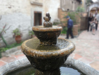 Close-up of fountain