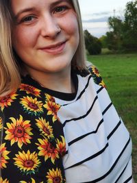 Portrait of a smiling young woman