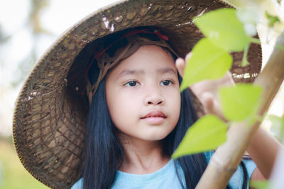 Portrait of cute baby girl