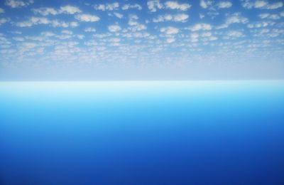 Scenic view of calm sea against sky