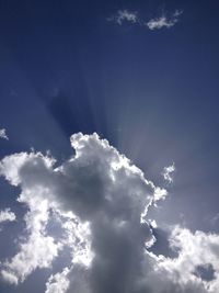 Low angle view of cloudy sky