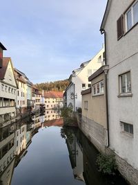 Canal amidst buildings in city