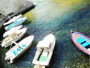 Boats in sea