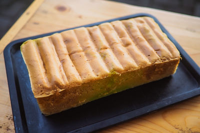 Close-up of food on table