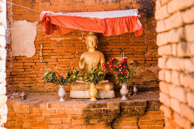 Buddhist statue in bagan, myanmar. 