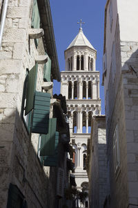 Low angle view of buildings against sky