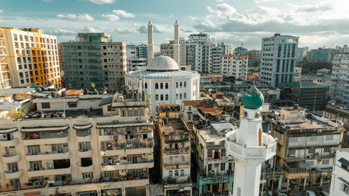 Aerial view of msulim mosque in dar es salaam