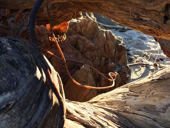 Rock formations on rock