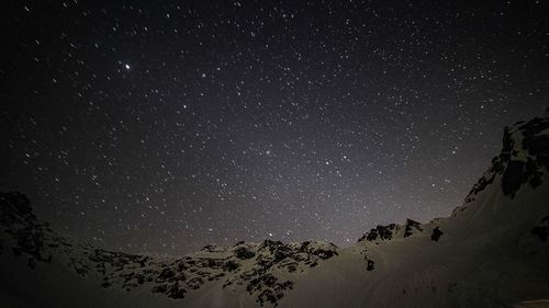 Low angle view of starry sky