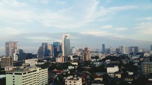 High angle view of cityscape