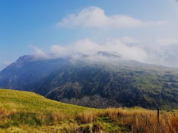 Scenic view of landscape against sky