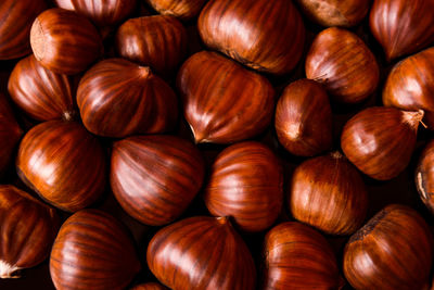 Full frame shot of chestnuts