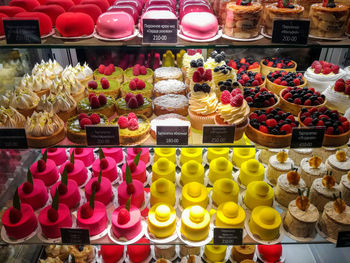 Full frame shot of colorful containers for sale