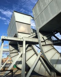 Low angle view of bridge against sky