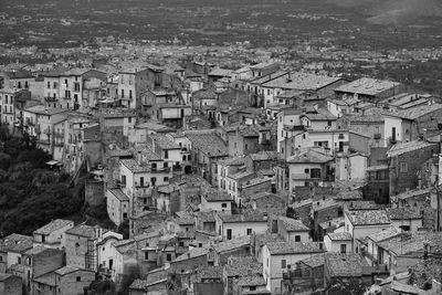 High angle view of townscape