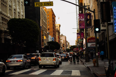 Traffic on city street