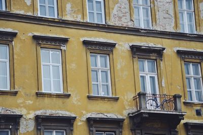Low angle view of yellow building