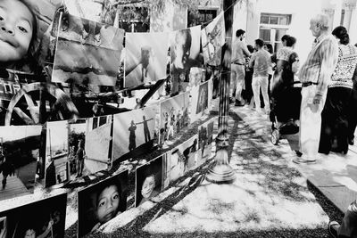 View of market stall for sale