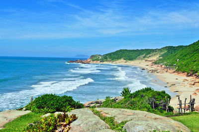 Scenic view of sea against sky