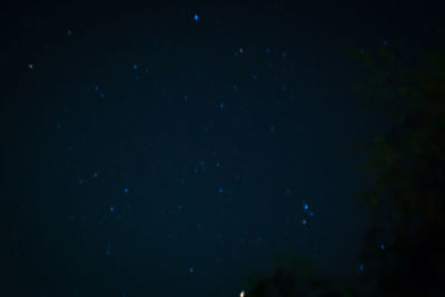 Star field against sky at night