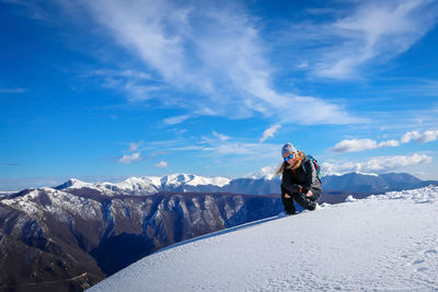 Girl on hike on