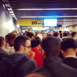 People at subway station