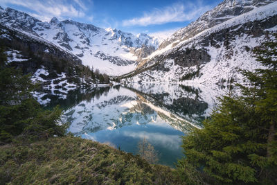 Aviolo lake in adamello park, brescia province, lombardy italy, europe