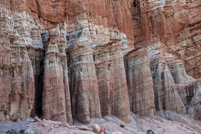 Full frame shot of rock formations