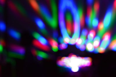 Defocused lights at night