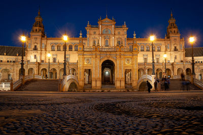 View of old building at night